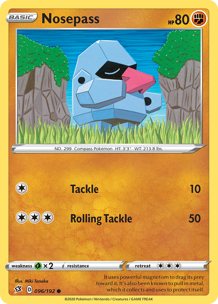 Pokemon | Nosepass (096/192) [Sword & Shield: Rebel Clash] | The Nerd Merchant