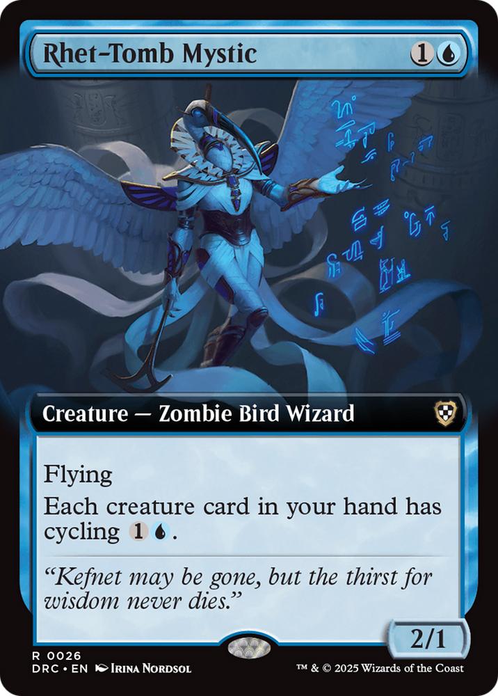Magic | Rhet-Tomb Mystic (Extended Art) [Aetherdrift Commander] | The Nerd Merchant