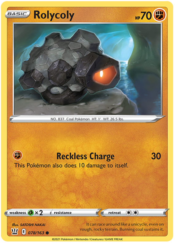 Pokemon | Rolycoly (078/163) [Sword & Shield: Battle Styles] | The Nerd Merchant