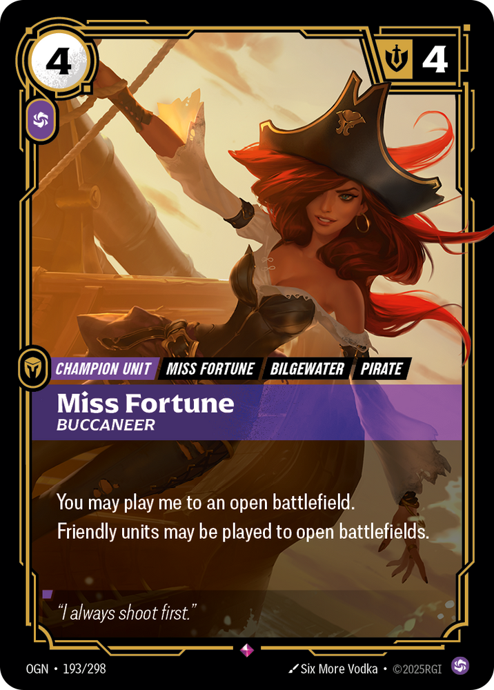 Miss Fortune, Buccaneer (Foil) - Origins #193