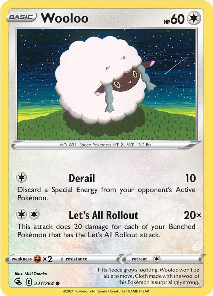 Pokemon | Wooloo (221/264) [Sword & Shield: Fusion Strike] | The Nerd Merchant