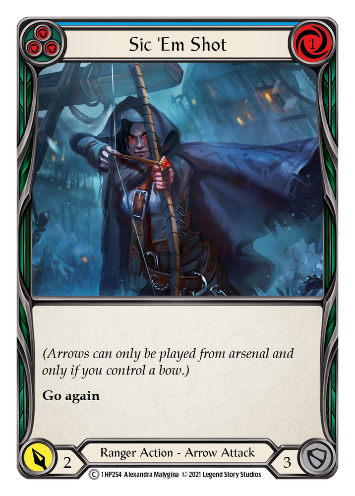 Flesh and Blood TCG | Sic 'Em Shot (Blue) [1HP254] (History Pack 1) | The Nerd Merchant