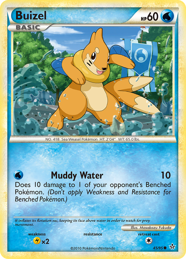 Pokemon | Buizel (45/95) [HeartGold & SoulSilver: Unleashed] | The Nerd Merchant