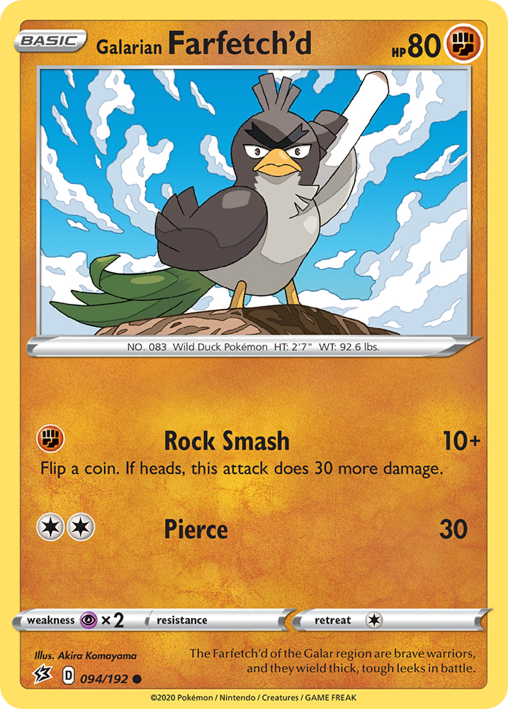 Pokemon | Galarian Farfetch'd (094/192) [Sword & Shield: Rebel Clash] | The Nerd Merchant