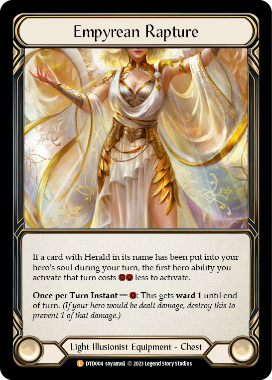 Flesh and Blood TCG | Empyrean Rapture [DTD004] (Dusk Till Dawn)  Rainbow Foil | The Nerd Merchant
