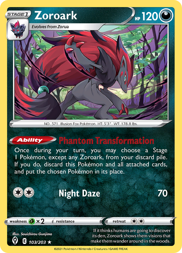 Zoroark (103/203) (Theme Deck Exclusive) [Sword & Shield: Evolving Skies]