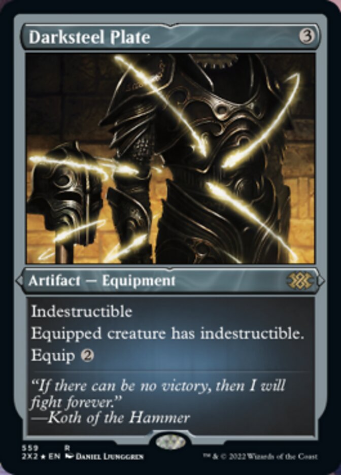 Magic | Darksteel Plate (Foil Etched) [Double Masters 2022] | The Nerd Merchant