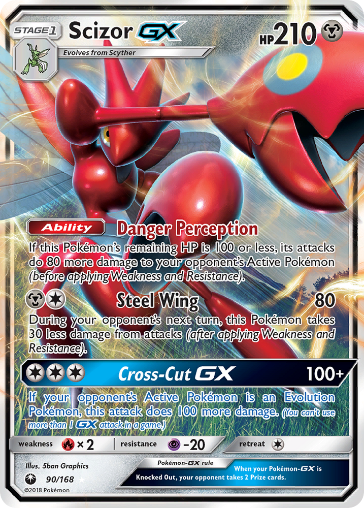 Pokemon | Scizor GX (90/168) [Sun & Moon: Celestial Storm] | The Nerd Merchant
