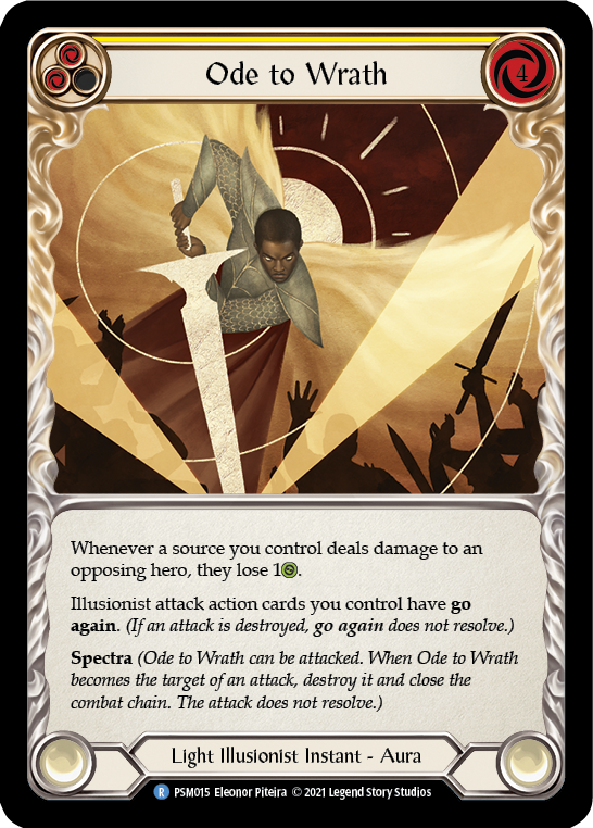 Flesh and Blood TCG | Ode to Wrath [PSM015] (Monarch Prism Blitz Deck) | The Nerd Merchant