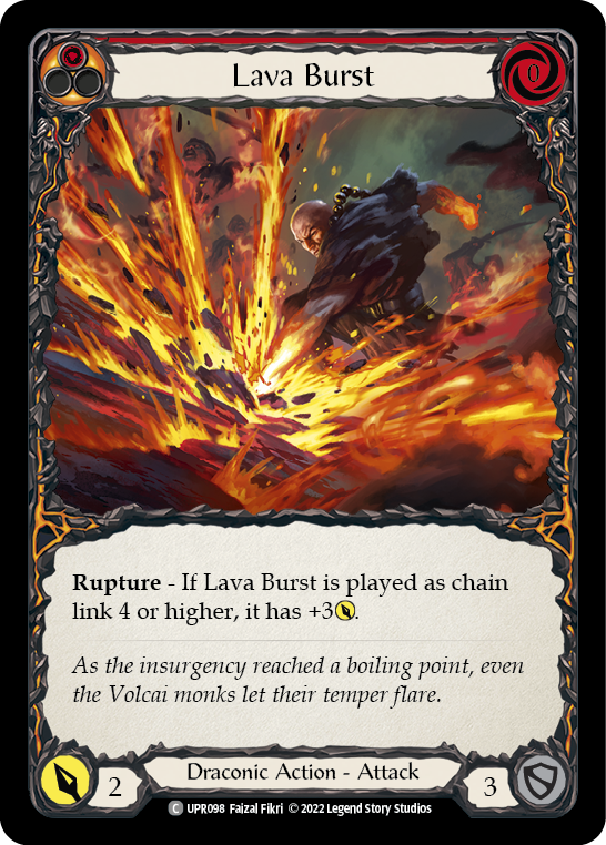 Flesh and Blood TCG | Lava Burst [UPR098] (Uprising) | The Nerd Merchant
