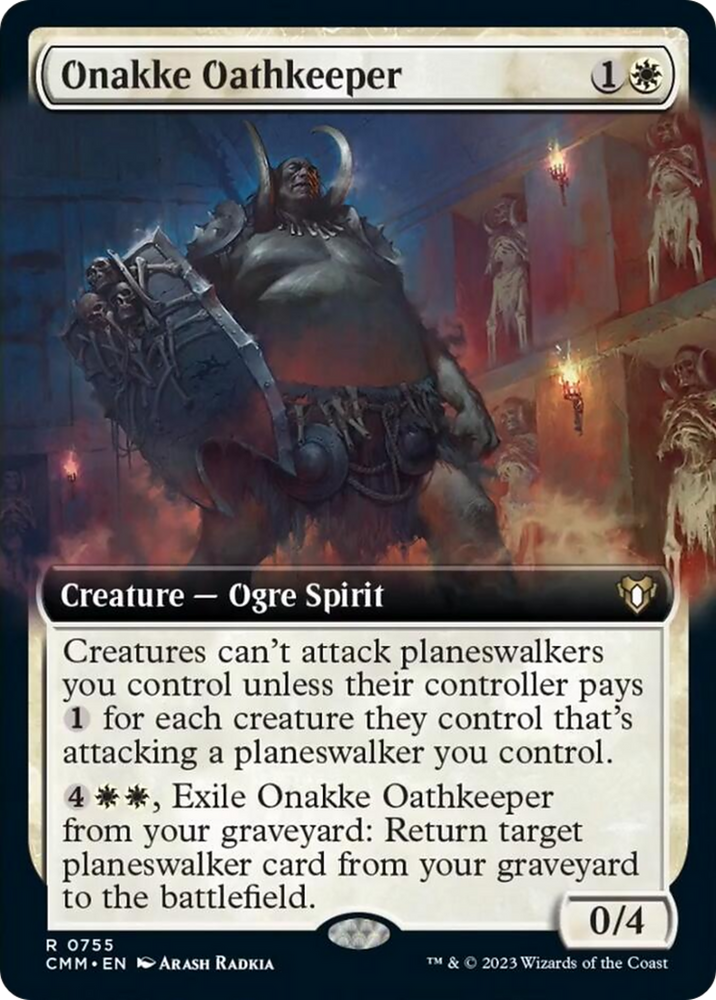 Magic | Onakke Oathkeeper (Extended Art) [Commander Masters] | The Nerd Merchant