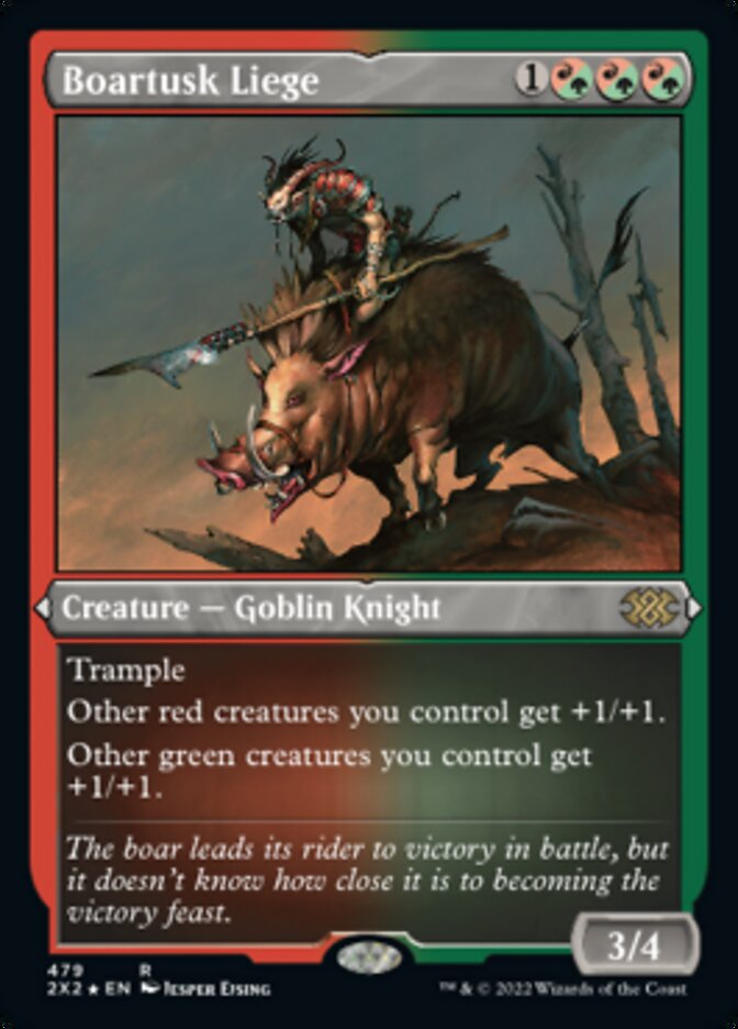 Magic | Boartusk Liege (Foil Etched) [Double Masters 2022] | The Nerd Merchant