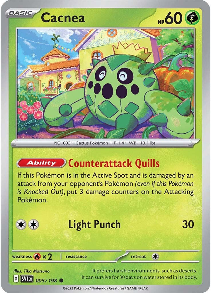 Pokemon | Cacnea (005/198) [Scarlet & Violet: Base Set] | The Nerd Merchant