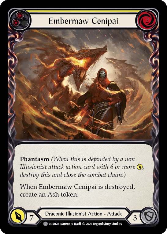 Flesh and Blood TCG | Embermaw Cenipai (Yellow) [UPR028] (Uprising) | The Nerd Merchant