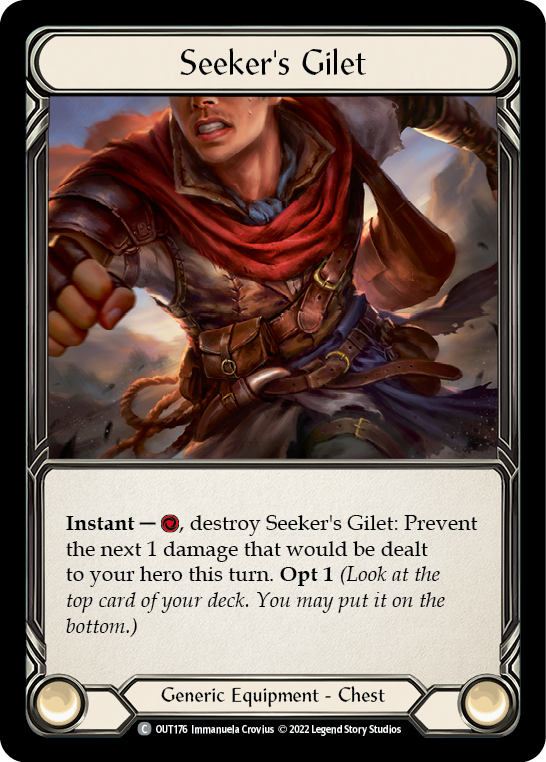 Flesh and Blood TCG | Seeker's Gilet [OUT176] (Outsiders) | The Nerd Merchant