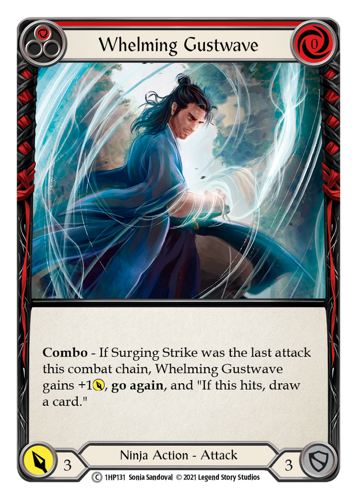 Flesh and Blood TCG | Whelming Gustwave (Red) [1HP131] (History Pack 1) | The Nerd Merchant