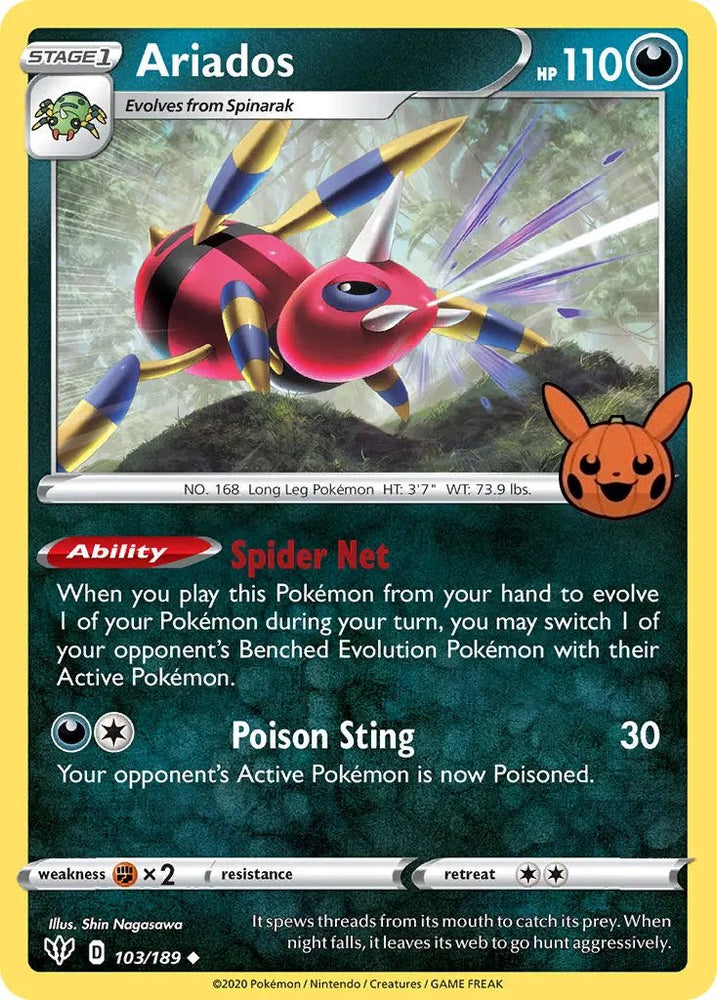 Pokemon | Ariados (103/189) [Trick or Trade] | The Nerd Merchant