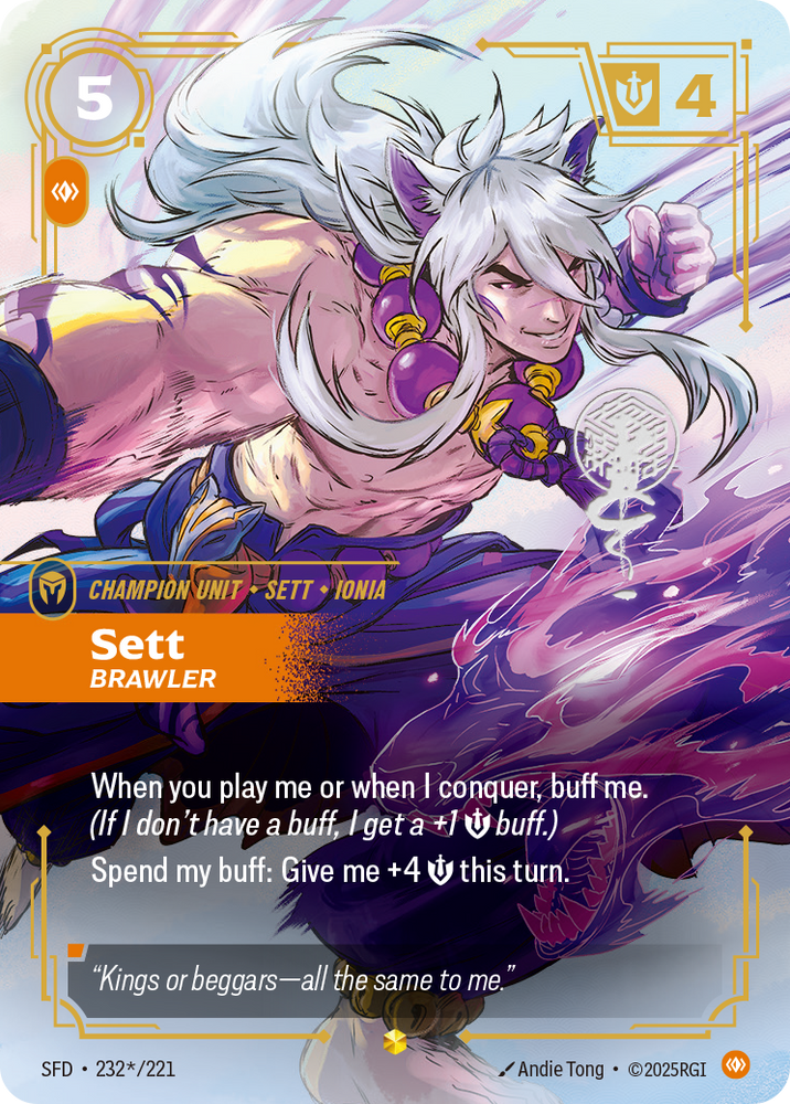 Sett, Brawler (Foil) - Spiritforged #232