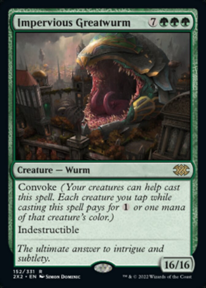 Magic | Impervious Greatwurm [Double Masters 2022] | The Nerd Merchant
