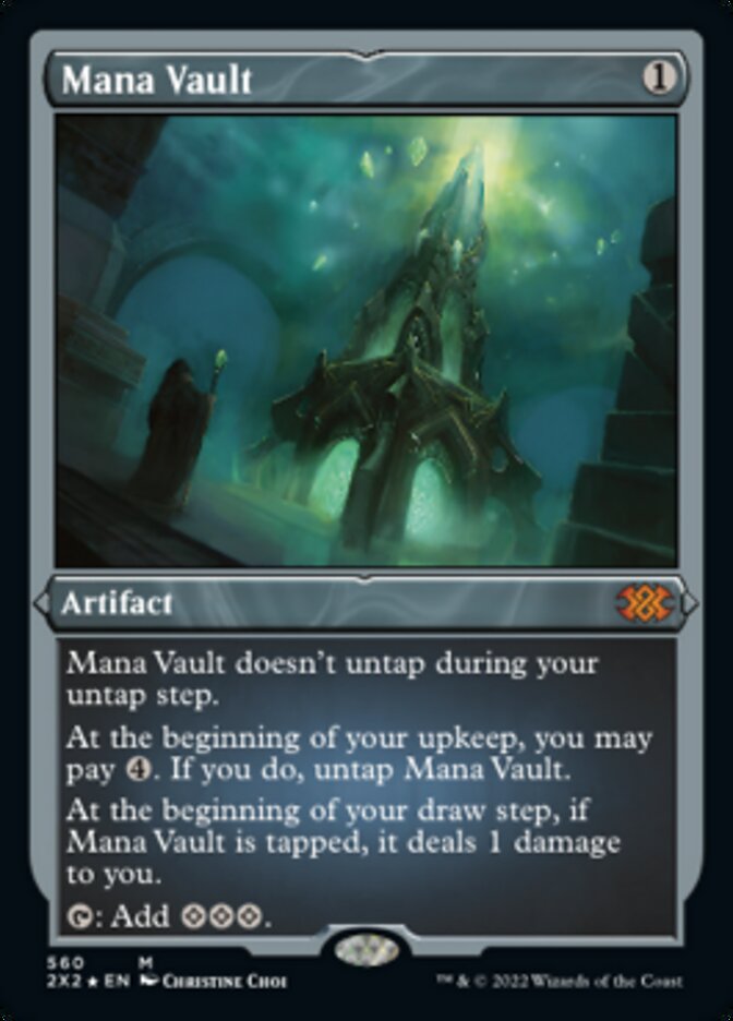 Magic | Mana Vault (Foil Etched) [Double Masters 2022] | The Nerd Merchant