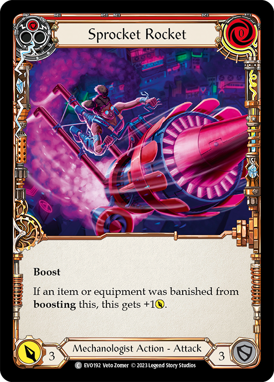 Flesh and Blood TCG | Sprocket Rocket (Red) [EVO192] (Bright Lights) | The Nerd Merchant