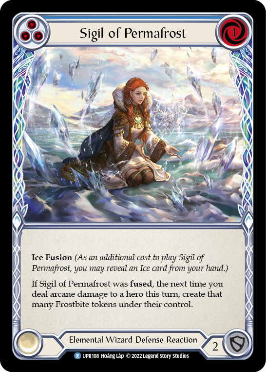 Flesh and Blood TCG | Sigil of Permafrost (Blue) [UPR108] (Uprising) | The Nerd Merchant