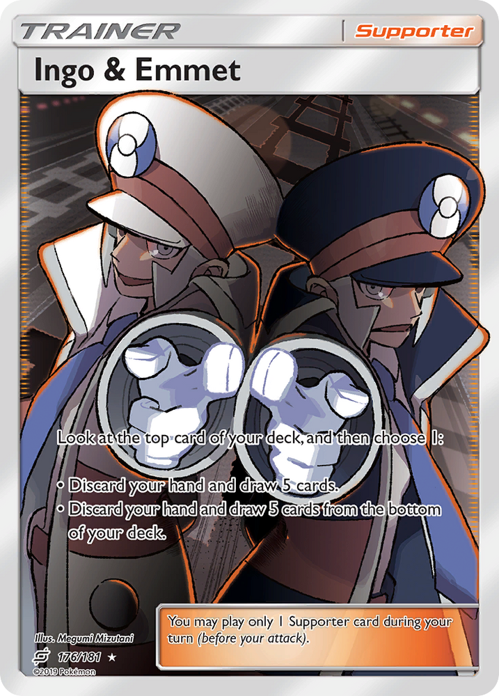 Pokemon | Ingo & Emmet (176/181) [Sun & Moon: Team Up] | The Nerd Merchant