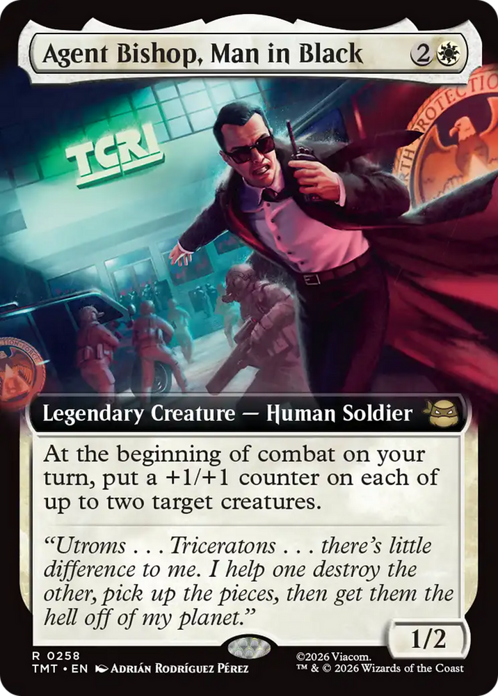 Magic | Agent Bishop, Man in Black (Extended Art) [Teenage Mutant Ninja Turtles] | The Nerd Merchant