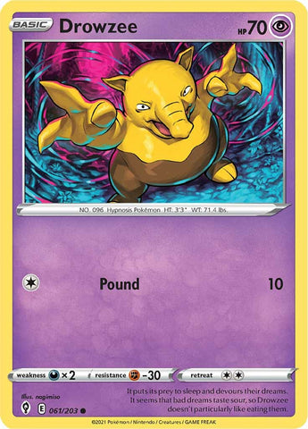 Pokemon | Drowzee (061/203) [Sword & Shield: Evolving Skies] | The Nerd Merchant
