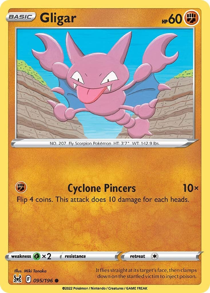 Pokemon | Gligar (095/196) [Sword & Shield: Lost Origin] | The Nerd Merchant