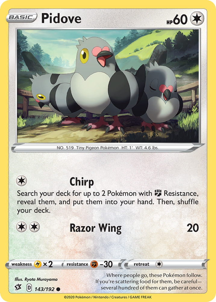 Pokemon | Pidove (143/192) [Sword & Shield: Rebel Clash] | The Nerd Merchant