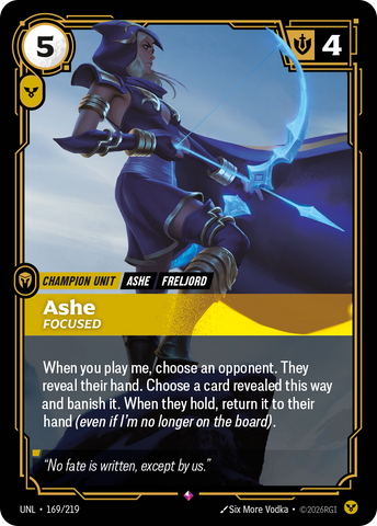 Ashe - Focused (Foil) - Unleashed (169/219)