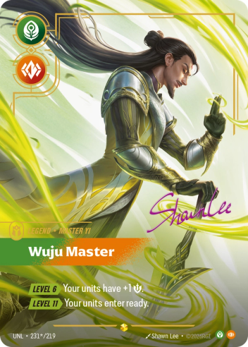 Master Yi - Wuju Master (Signature) (Foil) - Unleashed (231*/219)