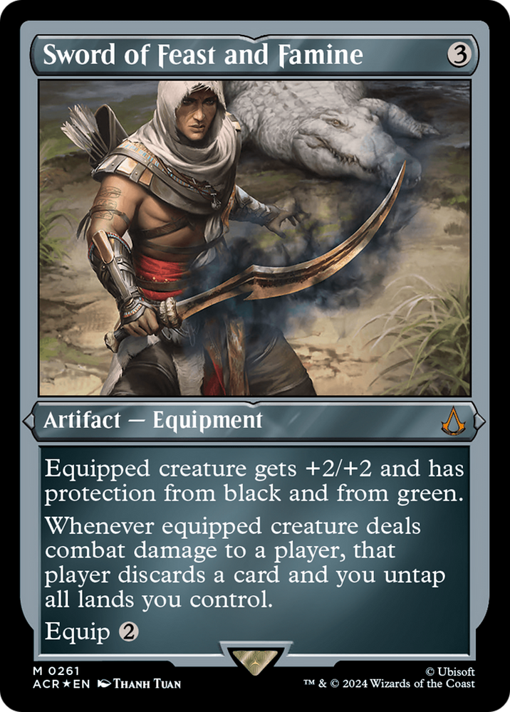 Magic | Sword of Feast and Famine (Foil Etched) [Assassin's Creed] | The Nerd Merchant