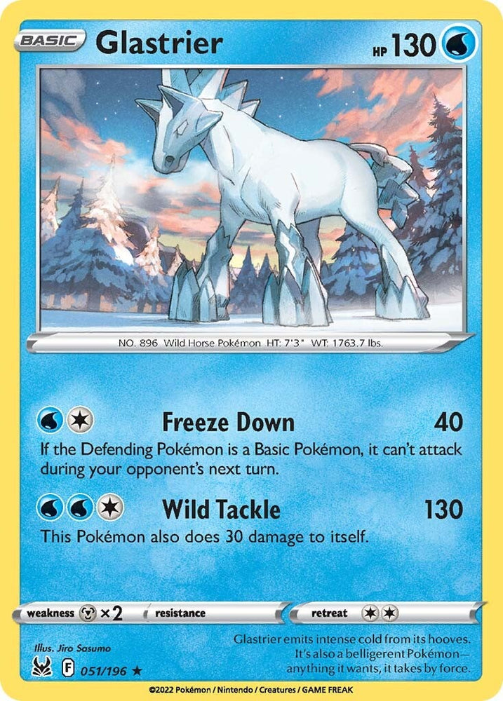 Pokemon | Glastrier (051/196) [Sword & Shield: Lost Origin] | The Nerd Merchant