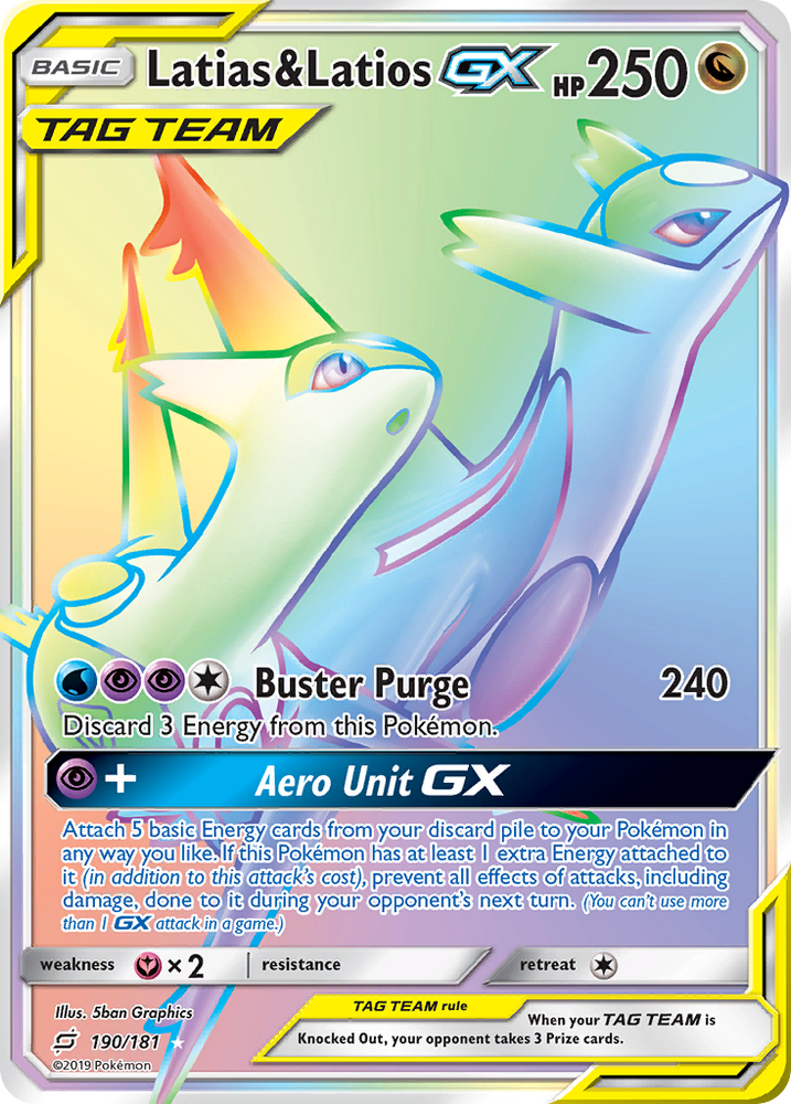 Pokemon | Latias & Latios GX (190/181) [Sun & Moon: Team Up] | The Nerd Merchant