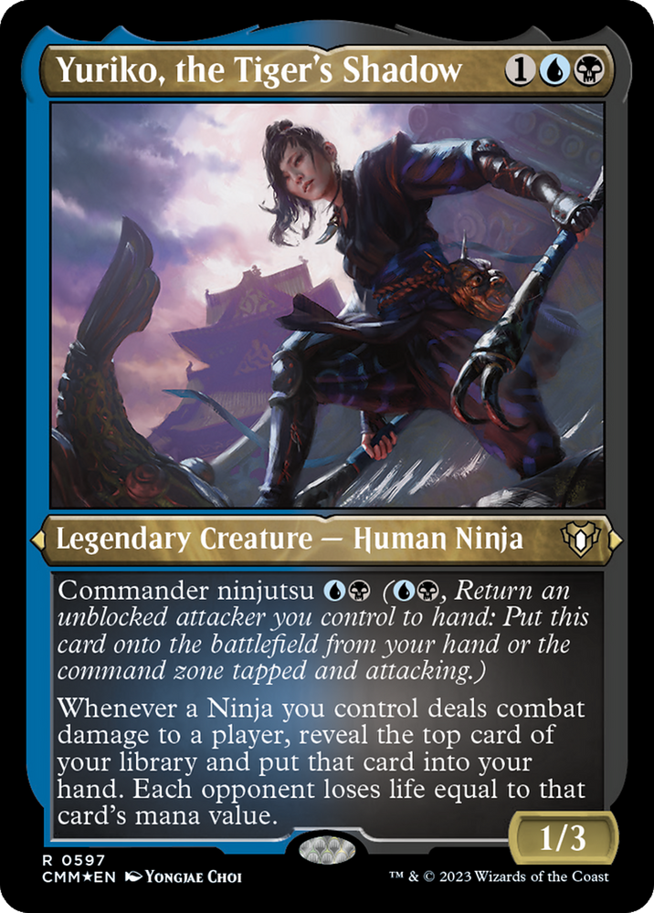 Magic | Yuriko, the Tiger's Shadow (Foil Etched) [Commander Masters] | The Nerd Merchant