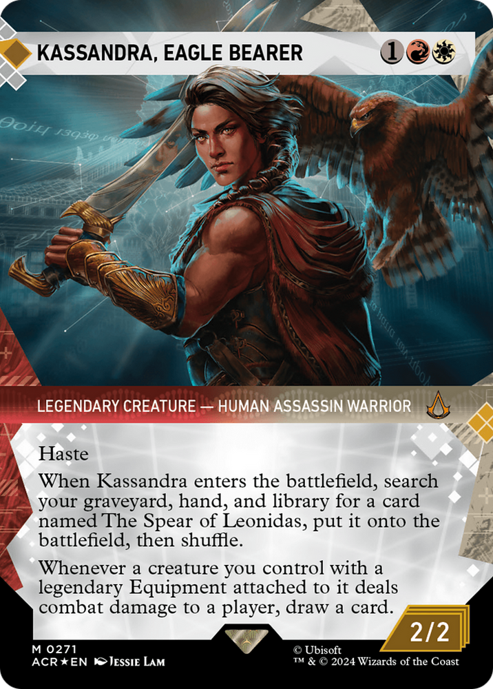 Magic | Kassandra, Eagle Bearer (Showcase) (Textured Foil) [Assassin's Creed] | The Nerd Merchant