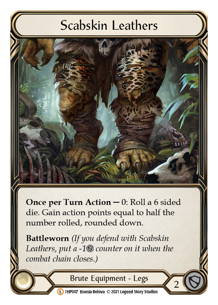 Flesh and Blood TCG | Scabskin Leathers [1HP007] (History Pack 1) | The Nerd Merchant