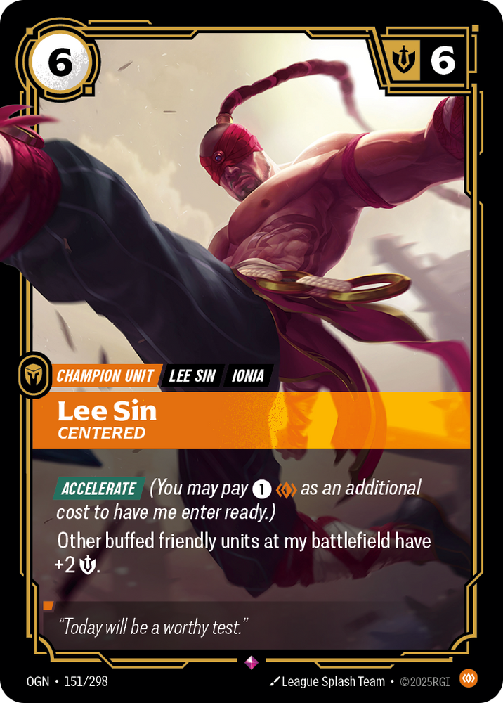 Lee Sin, Centered (Foil) - Origins #151