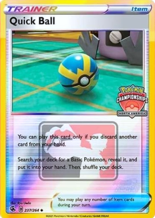 Pokemon | Quick Ball (237/264) (North America Championships Promo) [Sword & Shield: Fusion Strike] | The Nerd Merchant