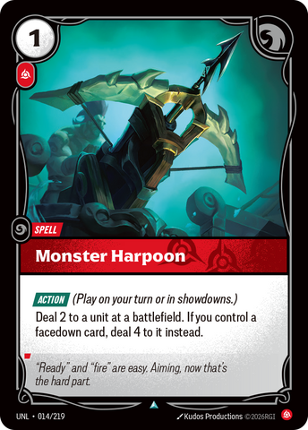Monster Harpoon (Foil) - Unleashed (014/219)