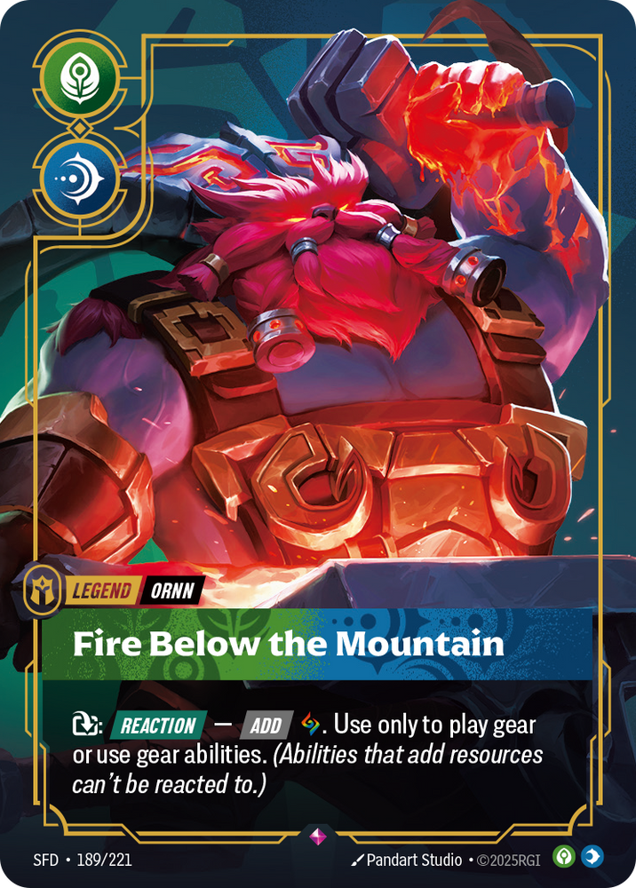 Fire Below the Mountain (Foil) - Spiritforged #189