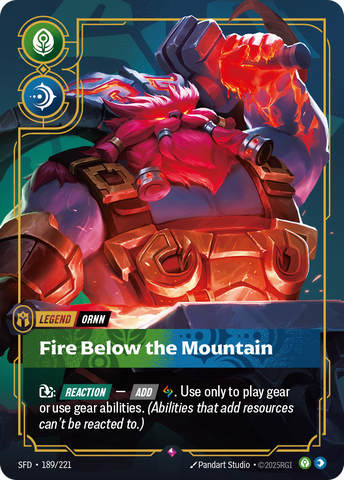 Fire Below the Mountain (Foil) - Spiritforged #189