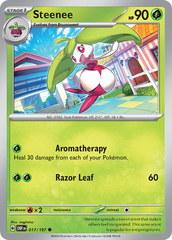 Pokemon | Steenee (017/197) [Scarlet & Violet: Obsidian Flames] | The Nerd Merchant