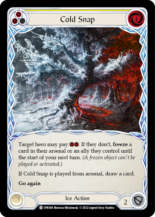 Flesh and Blood TCG | Cold Snap (Yellow) [UPR148] (Uprising) | The Nerd Merchant