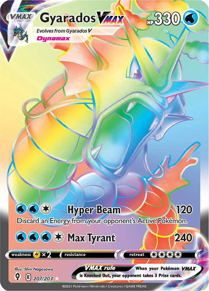 Pokemon | Gyarados VMAX (207/203) [Sword & Shield: Evolving Skies] | The Nerd Merchant