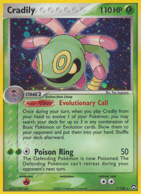 Pokemon | Cradily (7/108) [EX: Power Keepers] | The Nerd Merchant