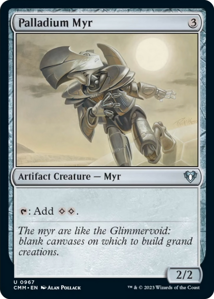 Magic | Palladium Myr [Commander Masters] | The Nerd Merchant