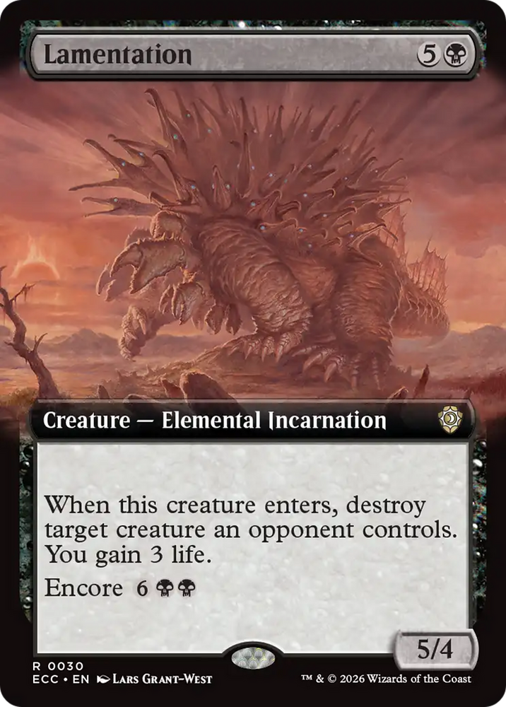 Magic | Lamentation (Extended Art) [Lorwyn Eclipsed Commander] | The Nerd Merchant